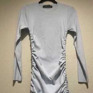 Lioness Light Blue Mini Dress with Long Sleeves